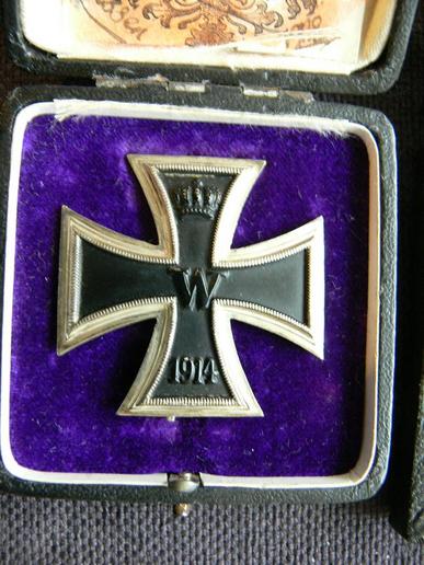 Iron Cross 1st Class , Cased.WW1