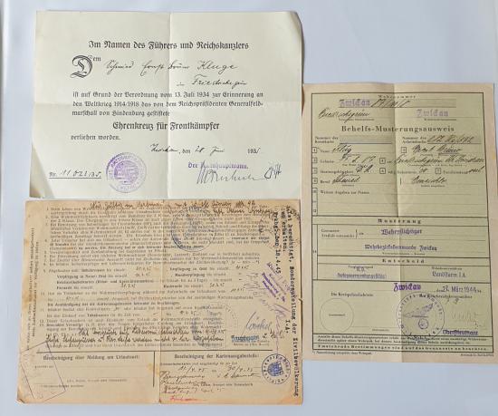 1935 dated citation plus related paperwork