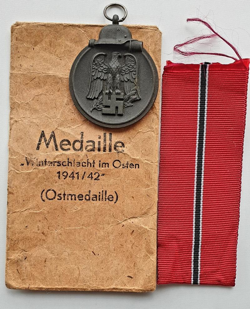 Russian Front Medal with packet by Brehmer.