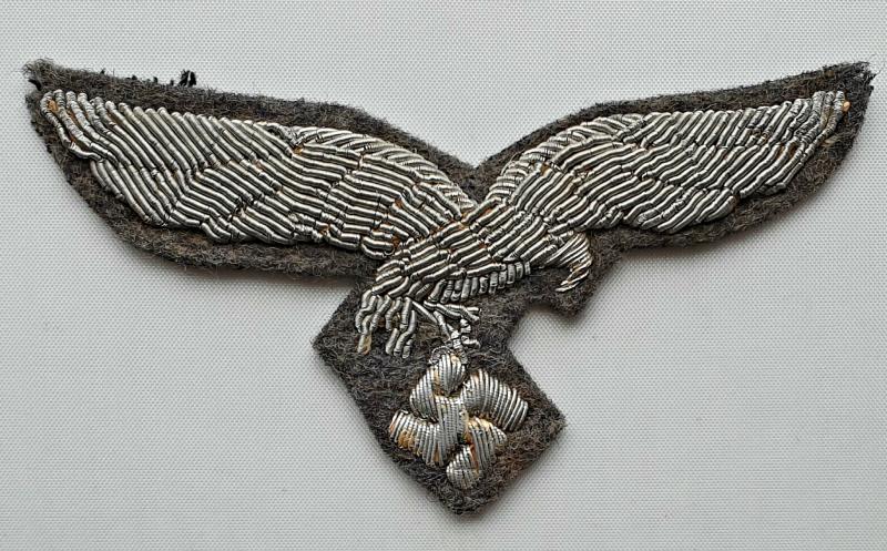 Luftwaffe officer droop tail bullion breast eagle.