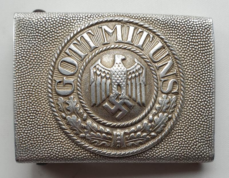 Army two piece parade belt buckle.