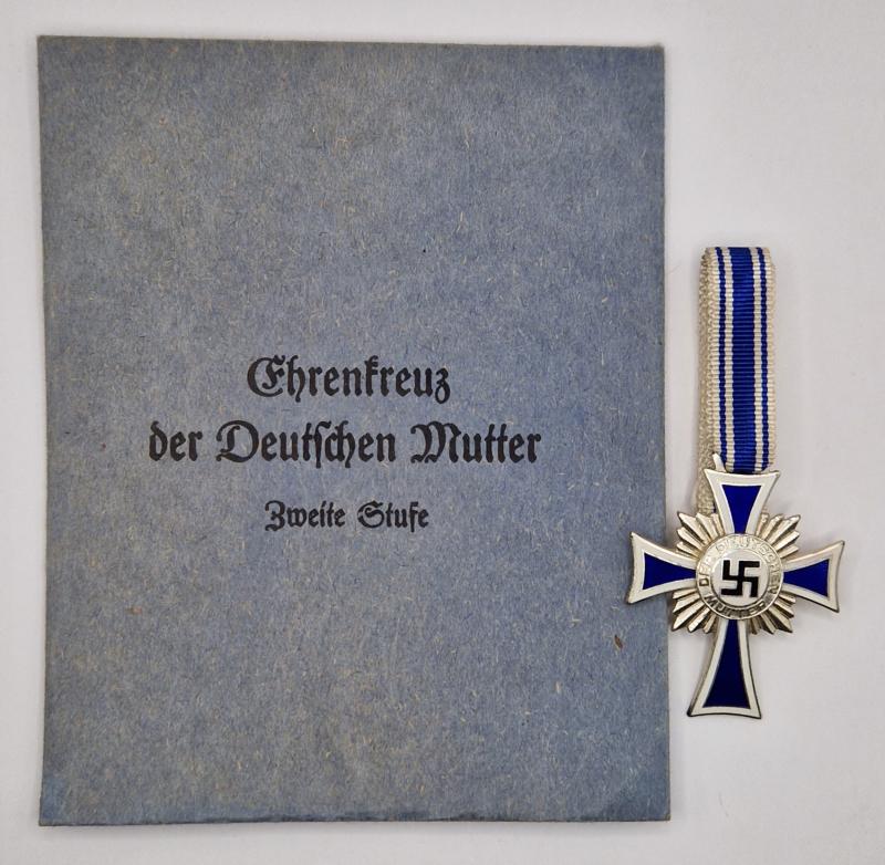 Silver Mothers Cross with packet by Fritz Zimmermann.