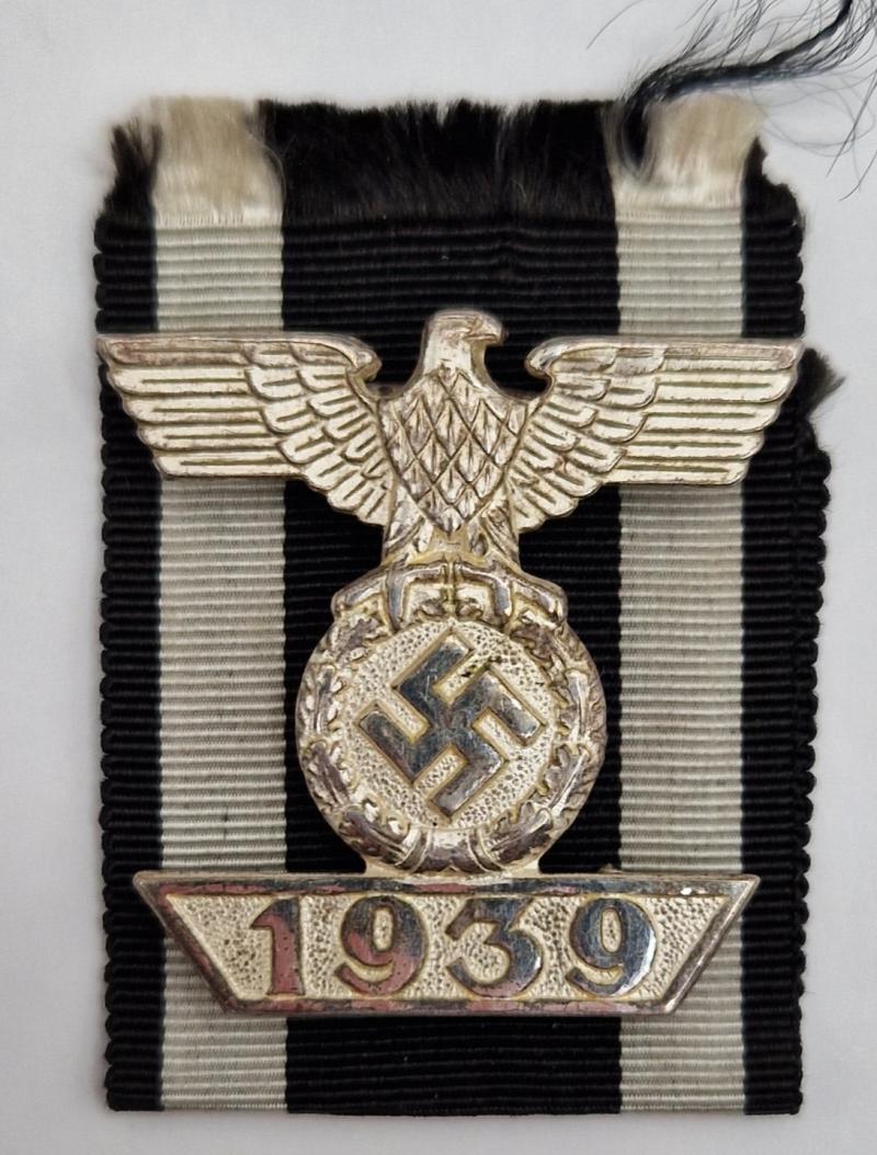 1939 Iron Cross Second Class Spange by Wilhelm Deumer.