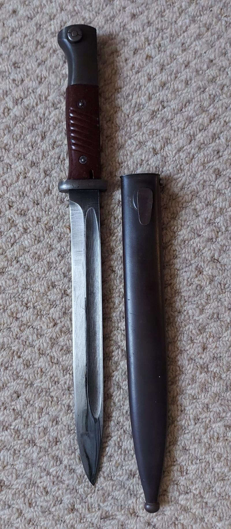 K98 Behörden bayonet for civil authorities.