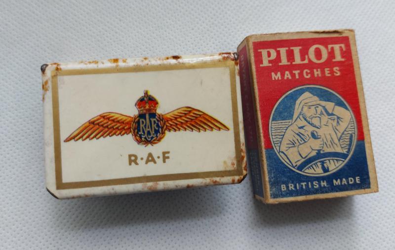 WW2 RAF Matchbox cover including period empty matchbox