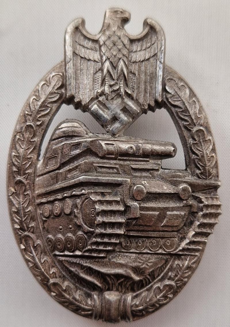 Silver Panzer Assault Badge 