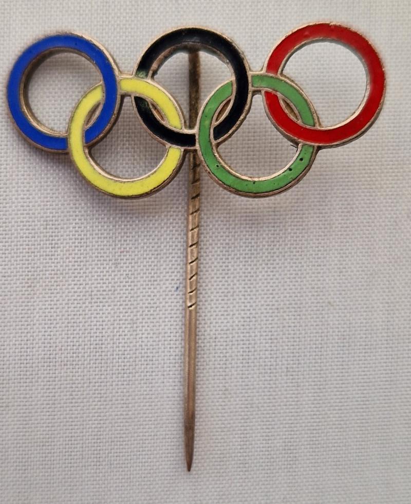 III Reich Olympic rings U-boat tradition stickpin Ges.Gesch