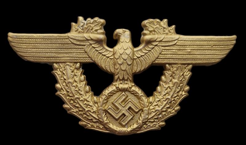 Scarce III Reich Water Police ammunition cartouche pouch eagle by Christian Theodor Dicke mm CTD.